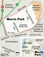 Map of Morris Park