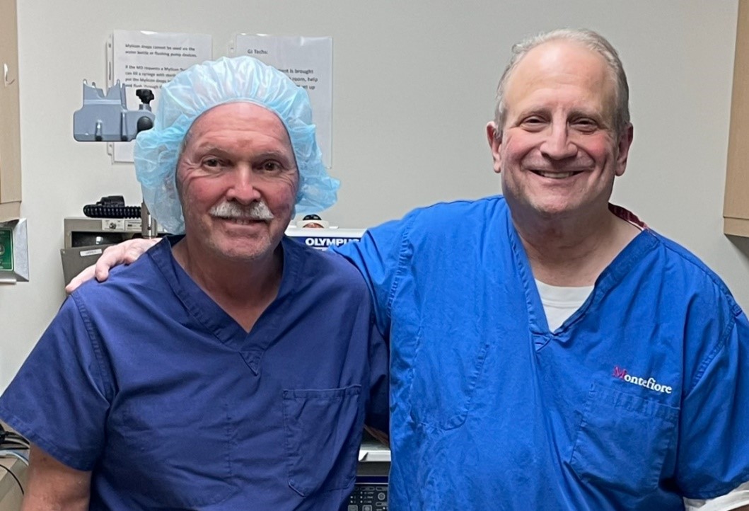 Dr. Suchin and his favorite nurse anesthetist, Robert Bob Foster, CRNA, a Vietnam veteran and former U.S. Navy medic