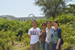 Dr. Harris with Einstein medical students (from left) Kedong Wang, Joanne Anthonypillia, Vivy Tran, Dr. Carol Harris at Hawassa University Medical College
