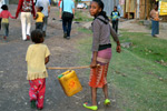 Village girls carrying water, Hawassa, Ethiopia