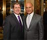 Dr. Edward R. Burns, Einstein's executive dean with Dr. Steven M. Safyer, president and CEO of Montefiore Medical Center