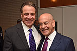 New York Governor Andrew Cuomo and Dr. Steven M. Safyer, President and CEO of Montefiore Medicine