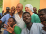 Dr. Levin with Haiti’s president, Michel Martelly (at center)