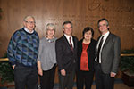 Members of the Horwitz family (from left) Tony and Toba Hausner, Josh, Susan and Bruce Horwitz