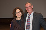 Dr. Blanchard with Dr. Victoria Freedman, whose graduate programs for biomedical sciences was the beneficiary of the $5,000 check donated by the prize winner