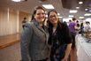 Linda Gillespie, registrar, with Christina Chin, student affairs administrator
