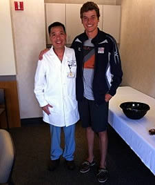 Dr. Hoang with Brian Vorenkamp