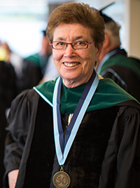 Dr. Monique “Nikki” Katz represented the Class of 1963, offering their wishes for the graduates 