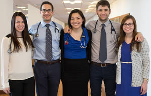 Members of ECHO’s clinical team, comprised of third- and fourth-year medical students