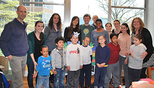 Einstein Buddies with CERC staff members and children who took part in their Earth Week activities