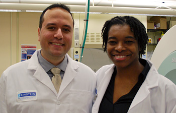 Dr. Bruno with his mentor, Mahalia Desruisseaux, M.D.