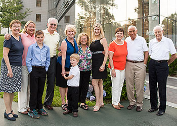 Members of Dr. Heslin’s family