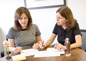 Marla Keller, M.D. and Elizabeth Kitsis, M.D., co-directors of the medicine department’s mentoring program