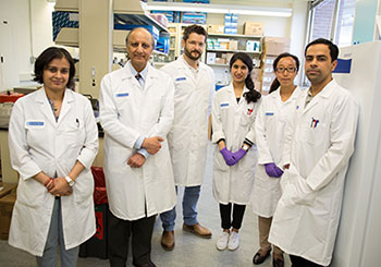 Members of the Gupta lab team with Dr. Liu