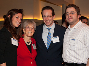 (From left): Joanna Steinberg, Dr. Ruth Gottesman, Dr. Adam Friedman, Lawrence Elbaum