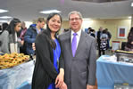 Executive Dean Dr. Edward Burns with Christina Chin, assistant director of the office of student affairs