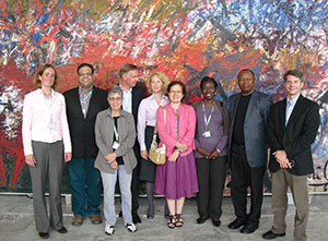 Dr. Macklin, in Geneva, Switzerland, with fellow members of a World Health Organization committee that is revising international ethics guidelines. She is third from left.