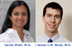 Sarita Shah, M.D., M.P.H., and James Brust, M.D., will study MDR-TB in South Africa.