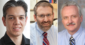 eCLIPSE scholar Wouter Hoogenboom (left), Michael Lipton, M.D., Ph.D. (middle), Craig Branch, Ph.D.