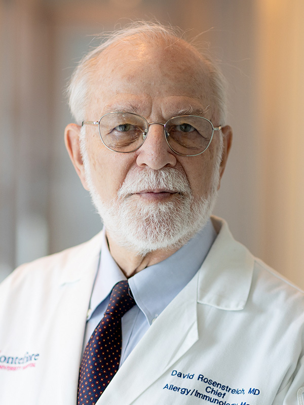 Dr. David Rosenstreich, allergist and physician scientist at Albert Einstein College of Medicine/Montefiore Medical Center, Bronx, NY