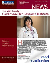 This article originally appeared in the spring/summer 2015 issue of the Wilf Family Cardiovascular Research Center Newsletter.
