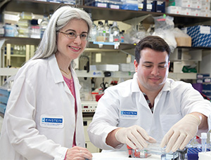 Dr. DiLorenzo and her team, including Ph.D. student Jeffrey Babad, aim to protect insulin-producing beta cells from immunologic attack.