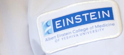 marquee middle image Einstein white coat patch