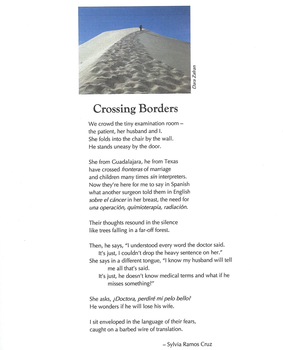 Crossing Borders Poem